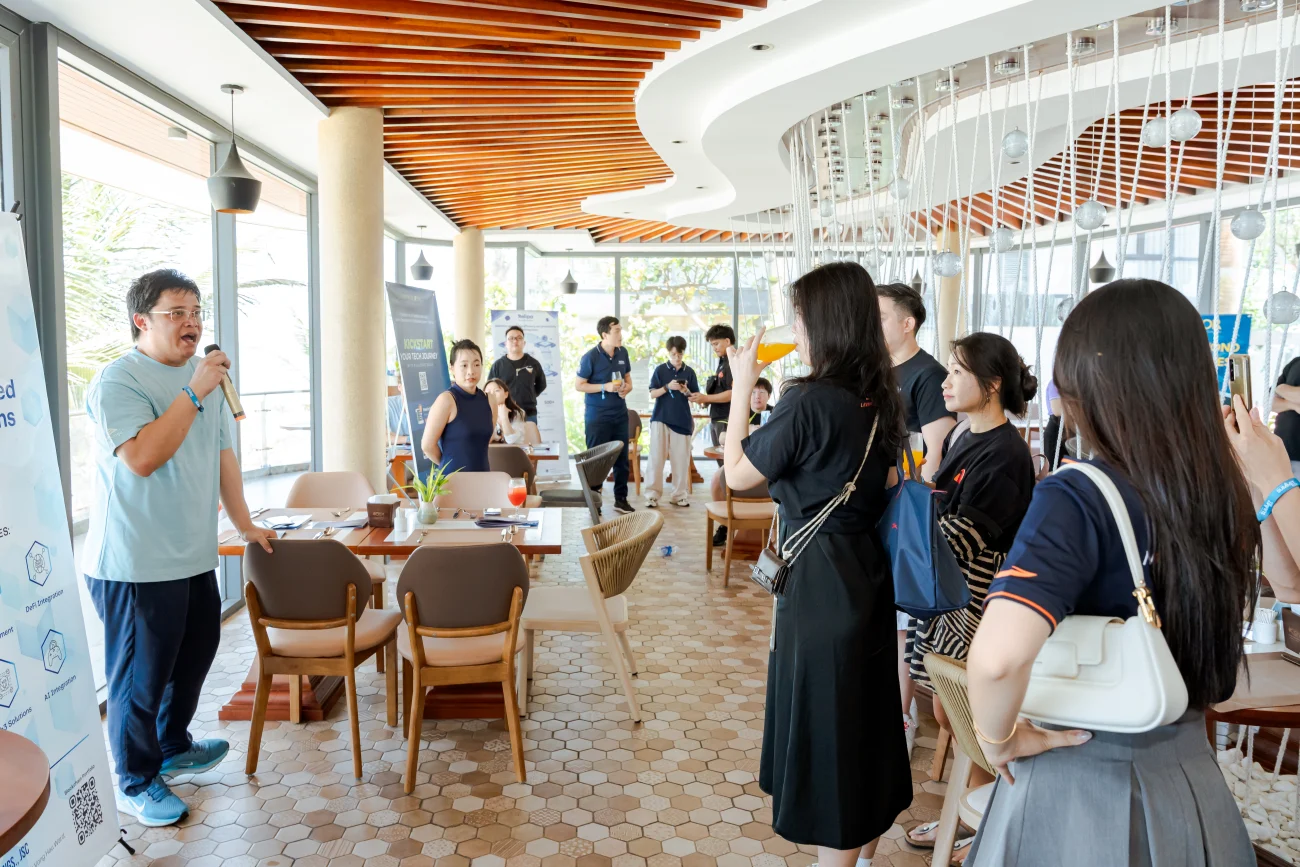 A cozy networking event